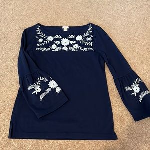 J Crew embroidered shirt